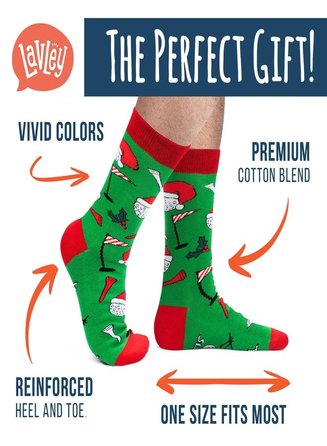 Lavley Tees The Season Christmas Golf Socks - Funny Holiday Gifts for Golfers - Unisex One Size for Men and Women - Image 2